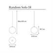Einzelpendel Random Solo 18 - 3W Glossy Bronze  DC 350mA 2700K 150Lm D=18cm IP20 | Bild 2