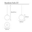 Einzelpendel Random Solo 23 glossy bronze  DC 3W 350mA 2700K 450Lm D=23cm IP20 | Bild 2