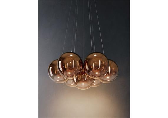 Einzelpendel Random Solo 28 glossy bronze  DC 3W 350mA 2700K 450Lm D=28cm IP20