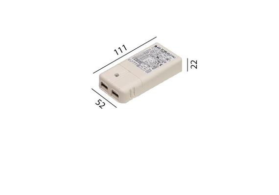 Elektr. Konverter 10W-20W DALI  220-240V L=111 B=52 H=22
