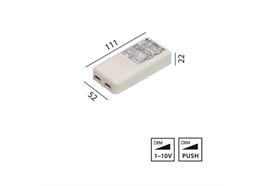 Elektr. Konverter 20W Push-1-10V  220-240V L=111 B=52 H=22