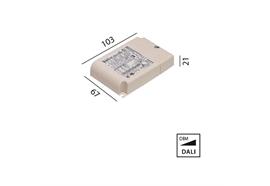 Elektr. Konverter 32W DALI  220-240V L=103 B=67 H=21 IP20