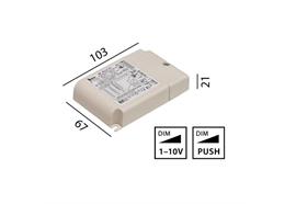 Elektr. Konverter Push 20W / 1-10V  220-240V / L=103 B=67 H=21