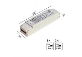 Elektr. Multi Konverter DC HY 2x30W DALI  220-240V L=220 B=58 H=42 IP20