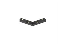 Elektrischer 90° L-Verbinder Stromschiene Magneto schwarz  DC 48V / L=105x105mm / IP20
