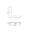 Elektrischer 90° L-Verbinder Stromschiene Magneto schwarz  DC 48V / L=105x105mm / IP20 | Bild 2