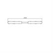 Elektrischer Flex-Verbinder Stromschiene Magneto weiss matt  DC 48V / L=273.5mm / IP20 | Bild 2