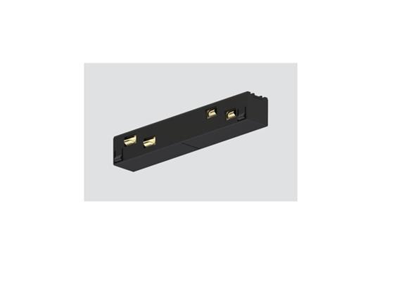 Elektrischer Linear-Verbinder Stromschiene Magneto schwarz  DC 48V / L=105mm B=17mm / IP20