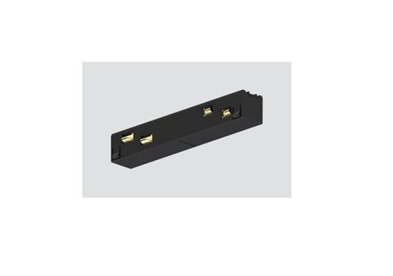 Elektrischer Linear-Verbinder Stromschiene Magneto schwarz  DC 48V / L=105mm B=17mm / IP20