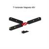 Elektrischer T- Flex-Verbinder Stromschiene Magneto weiss  DC 48V 15A L=278 x147mm IP20