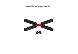 Elektrischer X- Flex-Verbinder Stromschiene Magneto weiss  DC 48V 15A L=278 x278mm/ IP20