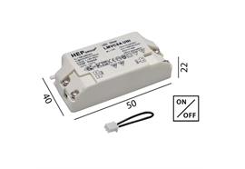 Elektronischer LED Konverter 1-8W/ 350mA DC weiss  100-230V/ 1-8W / L=85 B=40H=25