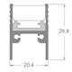 Endstück für Profil 81092 silberfarbig (1paar)