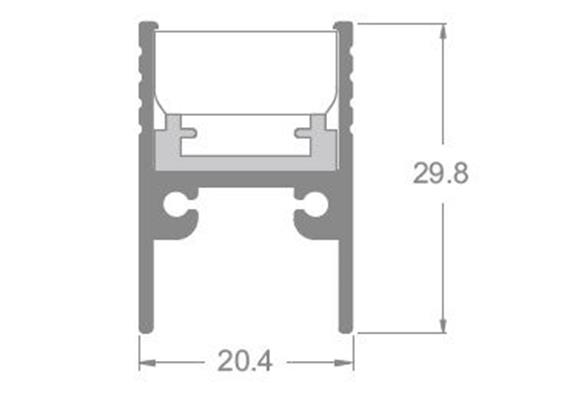 Endstück für Profil 81092 silberfarbig (1paar)