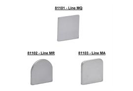 Endstück Line MQ weiss (1 paar)  B=19.8x19.8mm