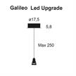 Ersatz-LED Set 12W für Galileo Pendel gold brushed  230V 2700K PUSH - 1/10V -DALI / IP20 | Bild 2