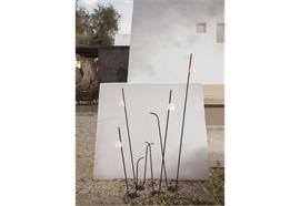 Gartenleuchte Pois 3.2W schwarz opal  240V/ 3000K 410Lm D=8cm H=158cm / IP65