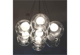 Hängeleuchte 28.7 Random 7 x20W Glas klar  230V/12V/ 7 x 20W / IP20 /