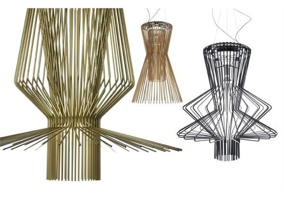 Hängeleuchte ALLEGRO ASSAI gold  240V/E27 PAR 1x100W + R7s 1x230W  D=136 H=136/500 max