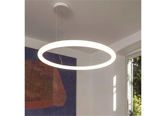 Hängeleuchte Alphabet of Light Circular weiss  240V 55W 3000K 6041lm CRI80 D=900mm/ IP20