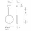 Hängeleuchte Assolo43 weiss LED  230V 27W 2900lm 2800°K CRI 80 IP20 dimmbar | Bild 2