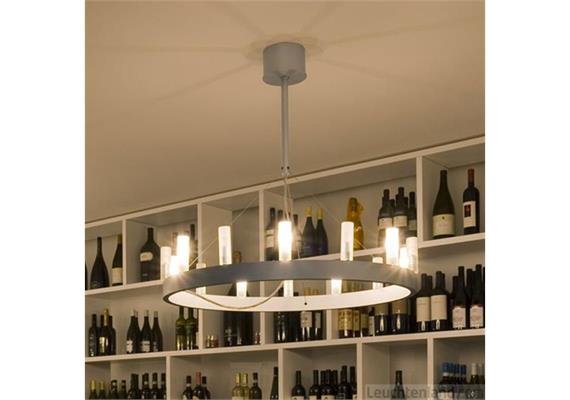 Hängeleuchte Chandelier D=50 Metall schwarz  230V/8x40W E14 /D=50xH=100