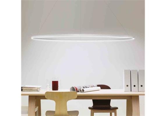 Hängeleuchte Ellisse minor LED 54W down weiss  240V/ 3000°K 5400lm L= 960 B=400 / IP20