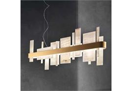 Hängeleuchte HONICÉ S200 matt gold  230V 50W/ L=200/ H=33 B=8cm