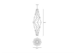 Hängeleuchte IN-EI Minomushi S LED dim  28W 3000K CRI=90 2527lm