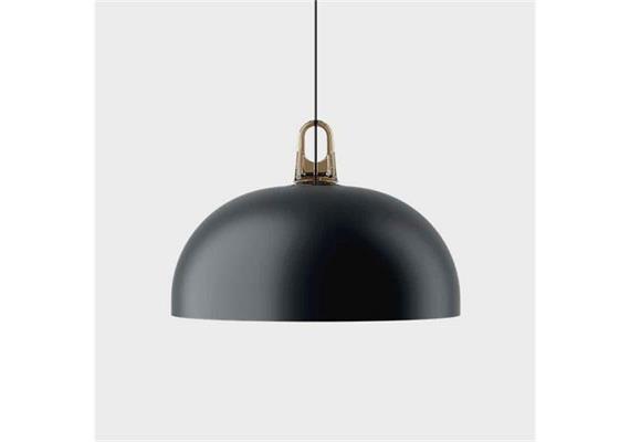 Hängeleuchte JIM dome D=50cm schwarz/honey  230V 1xE27 25W D=50cm H=22/34cm/ IP20