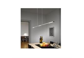 Hängeleuchte LET D 100 standard 2700°K alu  230V/ H=80-140cm 22W/ 1490lm