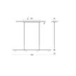 Hängeleuchte LET D 180 / 44W standard alu  230V/ 2700K 3080Lm / H=80-140cm | Bild 2