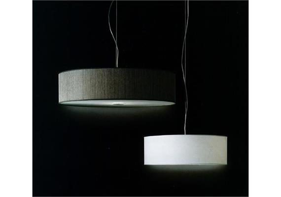 Hängeleuchte Low Cylinder D=600mm Lino Tortora  230V/E27/3x100W/Plexiglas