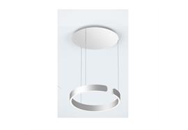 Hängeleuchte MITO Sospeso up 40 variabel wide silbermatt  240V 40W 2220lm D=400 H=52 /IP20