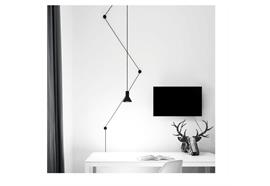 Hängeleuchte NEURO LED max.15W 3000K schwarz  230V E27 9,5W LED 3000K inkl. D=135 H=150mm