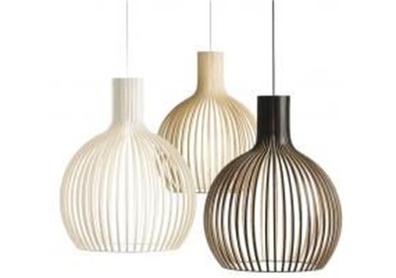 Hängeleuchte Octo Birke schwarz  230V/E27/ 42W ES H= 68cm D= 54cm IP20