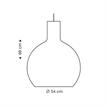 Hängeleuchte Octo walnuss  230V/E27 20W Led D=54cm H=68cm/ IP20 | Bild 2