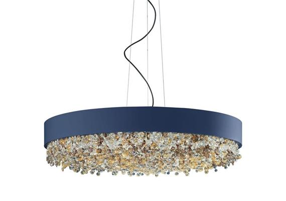 Hängeleuchte Olà S6 LED d=90cm navy blau  230V/ 44W 3000K D=90cm H=20cm
