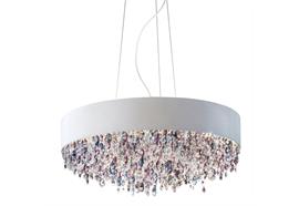 Hängeleuchte Olà S6 LED rund weiss-matt  230V 3000K D=60cm H=20cm IP20