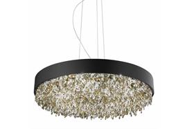 Hängeleuchte Olà S6 LED schwarz matt  230V/ 3000K D=60cm H=20cm IP20