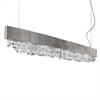 Hängeleuchte Olà S6 oval LED, 160cm blattsilber  230V/ 3000K D=160x14cm H=20cm