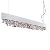 Hängeleuchte Olà S6 oval LED, 160cm weissmatt  230V/ 3000K D=160x14cm H=20cm