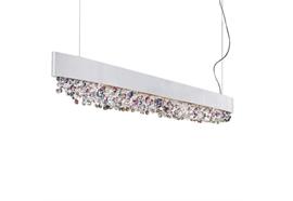 Hängeleuchte Olà S6 oval LED, 160cm weissmatt  230V/ 3000K D=160x14cm H=20cm