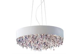 Hängeleuchte Olà S6 rund LED 40cm weiss-matt  230V oben&unten: 13,75W 1595lm D=40 H=20