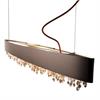 Hängeleuchte Olà S8 oval LED matt bronze  230V/ 3000K D=210cm B=20 H=20 / IP20