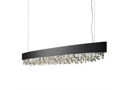 Hängeleuchte Olà S8 oval LED matt bronze  230V/ 3000K D=210cm B=20 H=20 / IP20