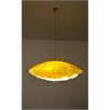 Hängeleuchte PostKrisi gelb  230V/ 12V D 40cm max. 75W/GY6.35