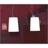 Hängeleuchte Sera small S11 Glas weiss  240V E27 2x 100W Nickel  D=220 H=2000