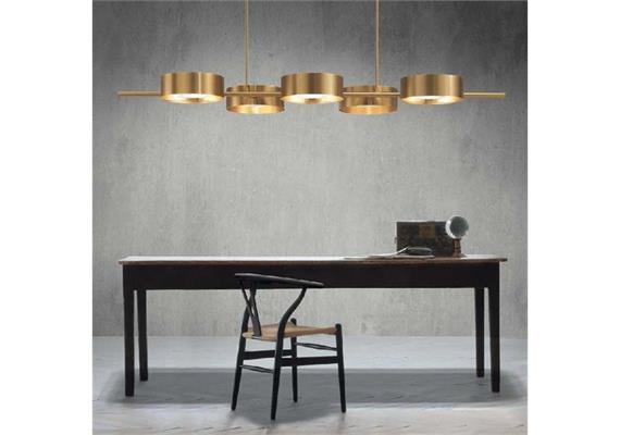 Hängeleuchte SOUND BIL5 LED gold gebürstet  230V 29W/ 3000K L=191 B=64 H=11/ IP20