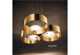 Hängeleuchte SOUND OR3 LED gold gebürstet  230V 3000K/ L=560 B=56 H=11/ IP20